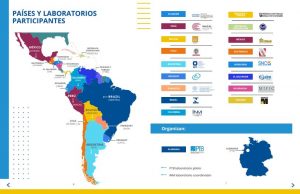 Mapa países y laboratorios INM
