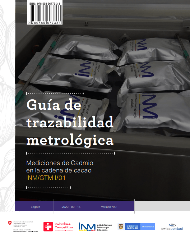 Mediciones de cadmio en la cadena de cacao INM/GTM I/01