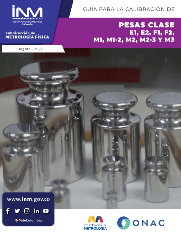 Guía para la calibración de pesas clase E1, E2, F1, F2, M1, M1-2, M2, M2-3 Y M3